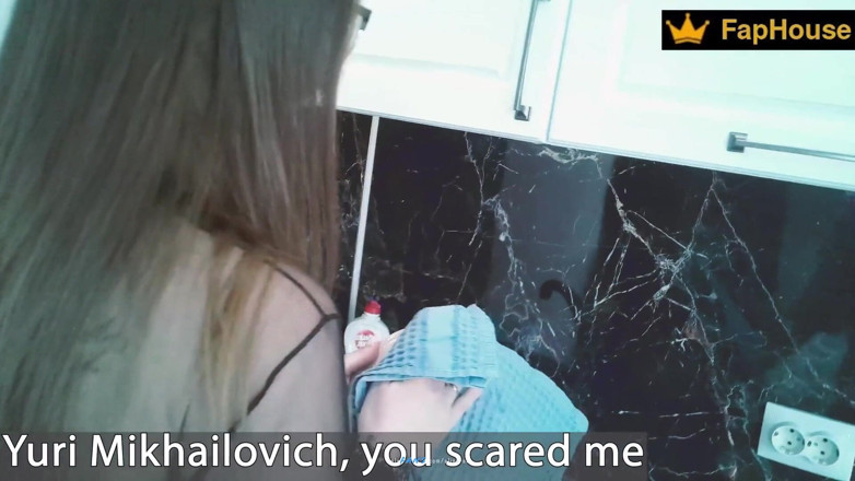 Alina Rai: - I didn't understand, Stepmother, why are you without panties? -...