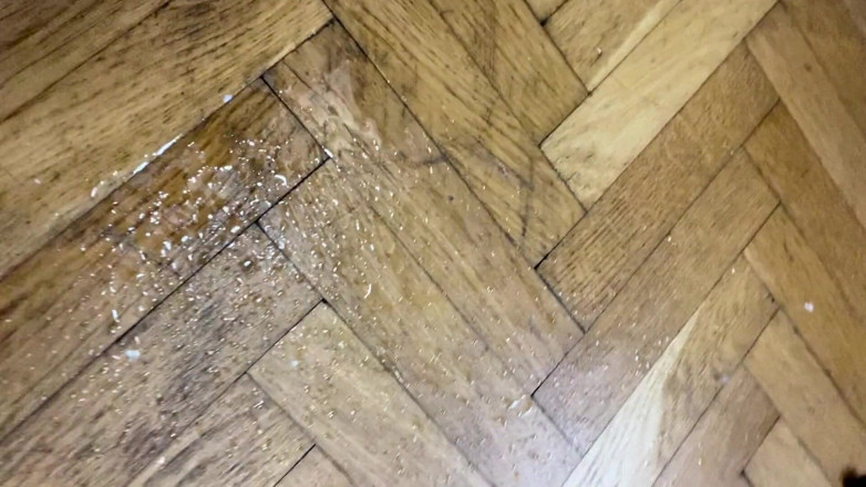 Cuteblonde666: Hairy girl smoking then pissing