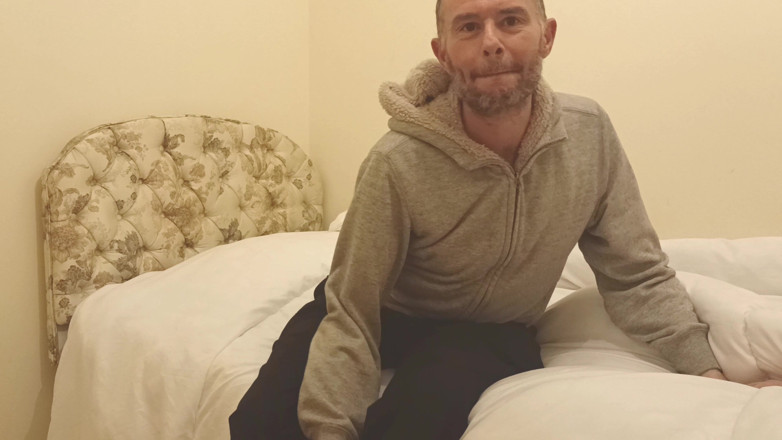 Rockard daddy: Naked Masturbation, Big Uncut Cock Edging, Creamy Cum at Friend's...