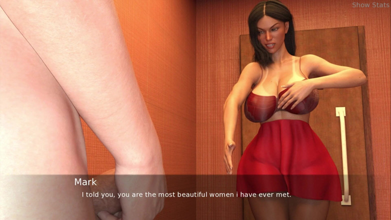 Porny Games: Projek hotwife - dipancut oleh orang asing di tandas ( 11)