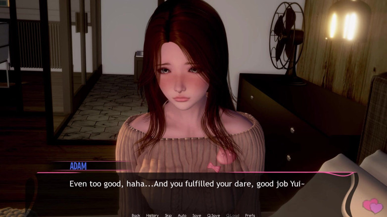 3D Cartoon Porn: Murmur 30 - Prawda lub wyzwanie - Yui ośmiela się Adama dotknąć jej...