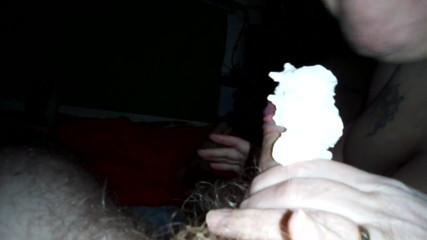 Sex hub couple: Whip cream, peeing, and some blowjob