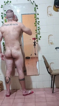 Shaving and Shaving His Chest