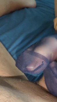 Nylon Footjob for Nap...