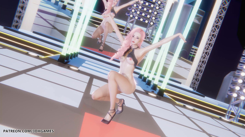3D-Hentai Games: Mmd Twice - I Can't Stop Me Seraphine Sexy Striptease League...