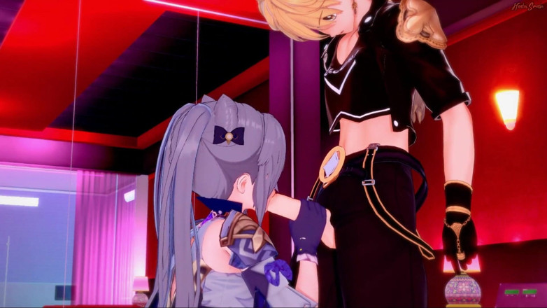 Hentai Smash: kiking ko ethar dvara chodne se pahle chehre par viry...