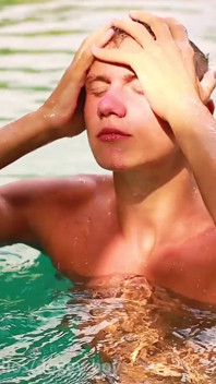 Hotel Pool Jerk off Outdoors
