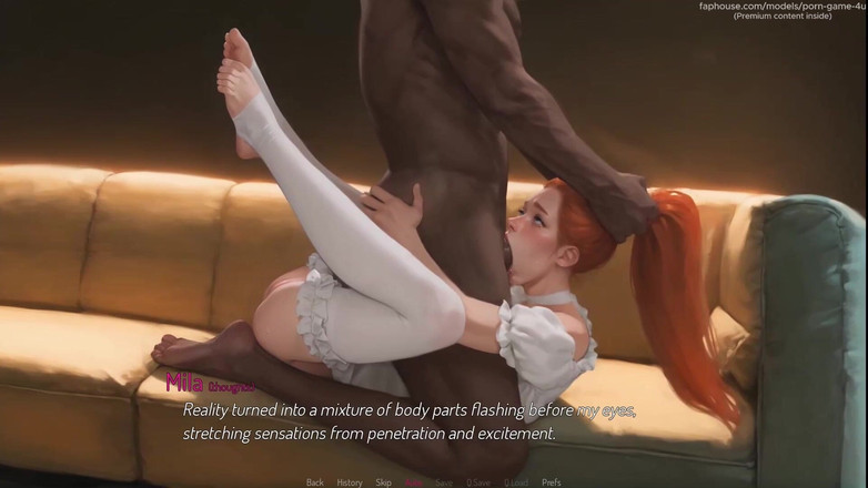 PORNGAME4U: Fofa empregada Mila é fodida duro por um grande pau preto (BBC) -...