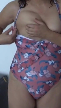Compilation - My 58 year old wife shows off in bikini before fucking