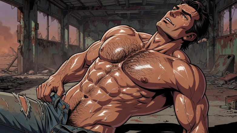 Erotic Man: 毛茸茸的胸部男人动画