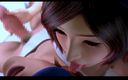 X Hentai: Den ensamma frun och luftkonditioneringsreparatören - Hentai 3D 76
