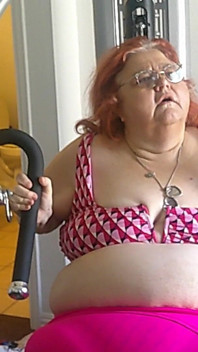 Big Beauty Nurse Vicki Is Exercising in the Gym Part 1