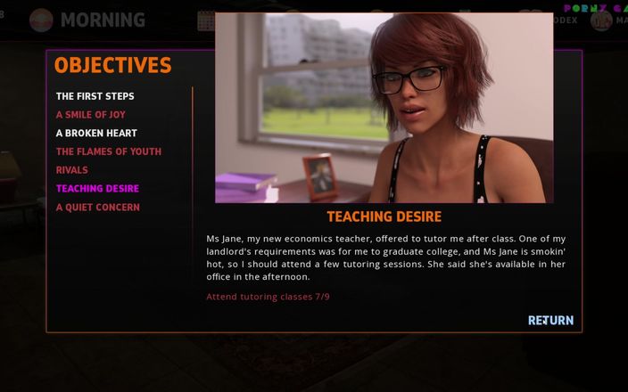 Porny Games: Midnight Paradise door Lewdlab - stiefmoeder geeft toe aan de verleiding,...