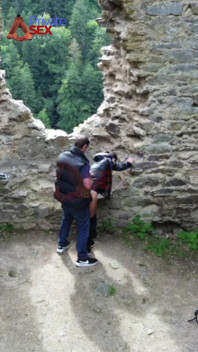 He Fuck My Ass in a Castle, with Visitors Around!