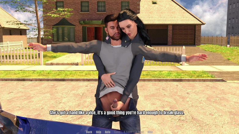 3D Cartoon Porn: グランマの家10 - 警察官サンドラがトーマスに手コキをして彼がイくまで