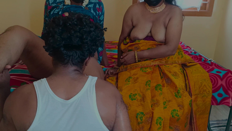 Inba: Meninas da família curtindo sexo a três lésbico