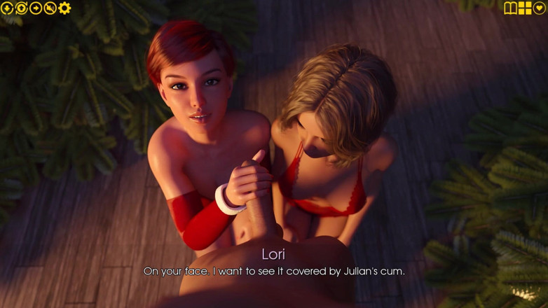 3D Cartoon Porn: My Pleasure 35 - Lori &amp; Barbara's Christmas Present to Julian - Hot Photoshoot,...