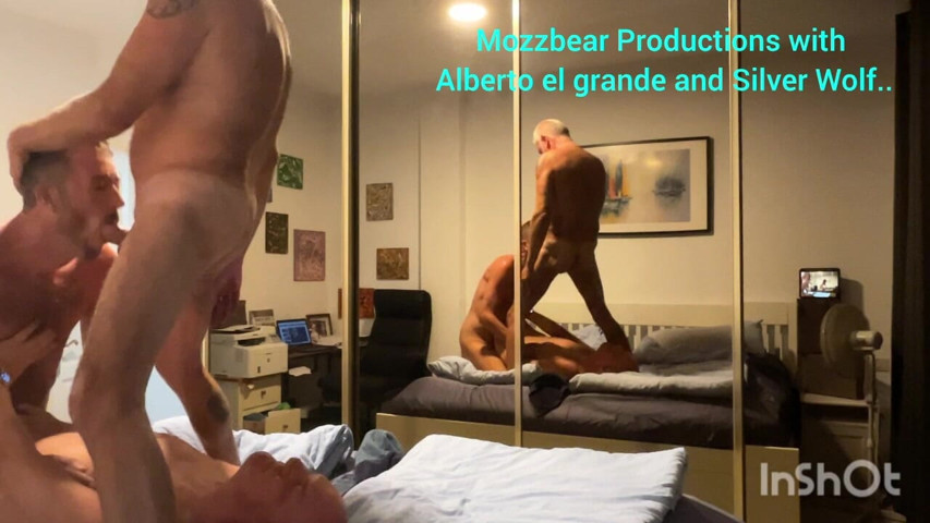 Hot Threesome with 2 Stepdaddies (Mozz bear production)