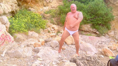 Hand-Free-Daddy-Chub: Il Capitano Cave Man Ha Un Orgasmo a Mani Libere...