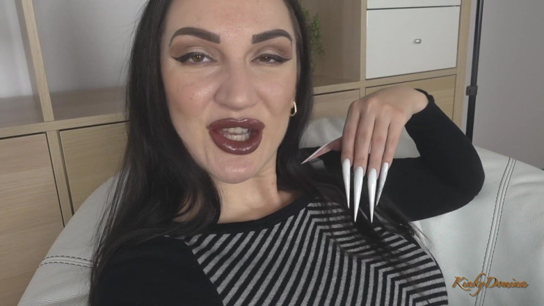 KinkyDomina: Mesmerizing juicy brown lips make you happy