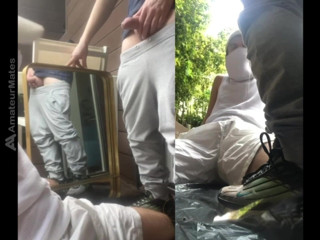 AmateurBoysPissing: 진실의 첫 번째 게임 중 하나 또는 감히, 사이먼, 트윈크, 그의 평범한 친구 Jules에 의해 오줌을 받을 감히