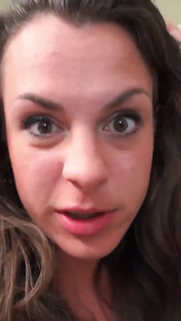 Lilly M Busty Curvy Brunette Audition Sloopy Deepthroat Swallow!