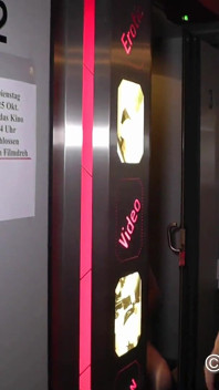 Blonde Cum Slut Alexa Gold Blows Some Guys in a German Adult Movie Theater