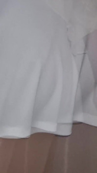 White Short Skirt Ass Watcher