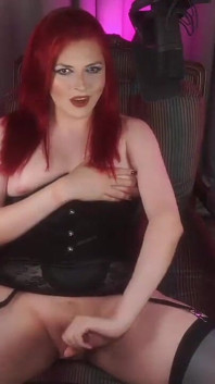 Lubed up Shemale Cock