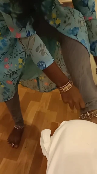 RenuRaj: I Seduced Bank Guy in Bra-panties for Emi: Hot Handjob&nipple...