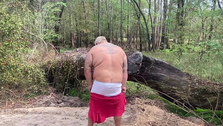 Hand-Free-Daddy-Chub: Pancutan mani bebas tangan! Melancap