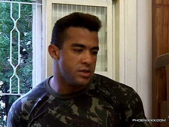 Phoenixxx: Latino Military Cock in the Barracks!