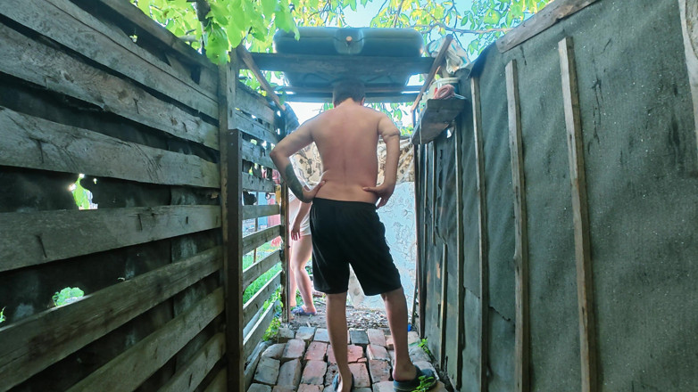 SchoolPrincess: Tetek Besar Tetek Besar Mandi Di Luar Gaya Doggy &amp; Sudut...