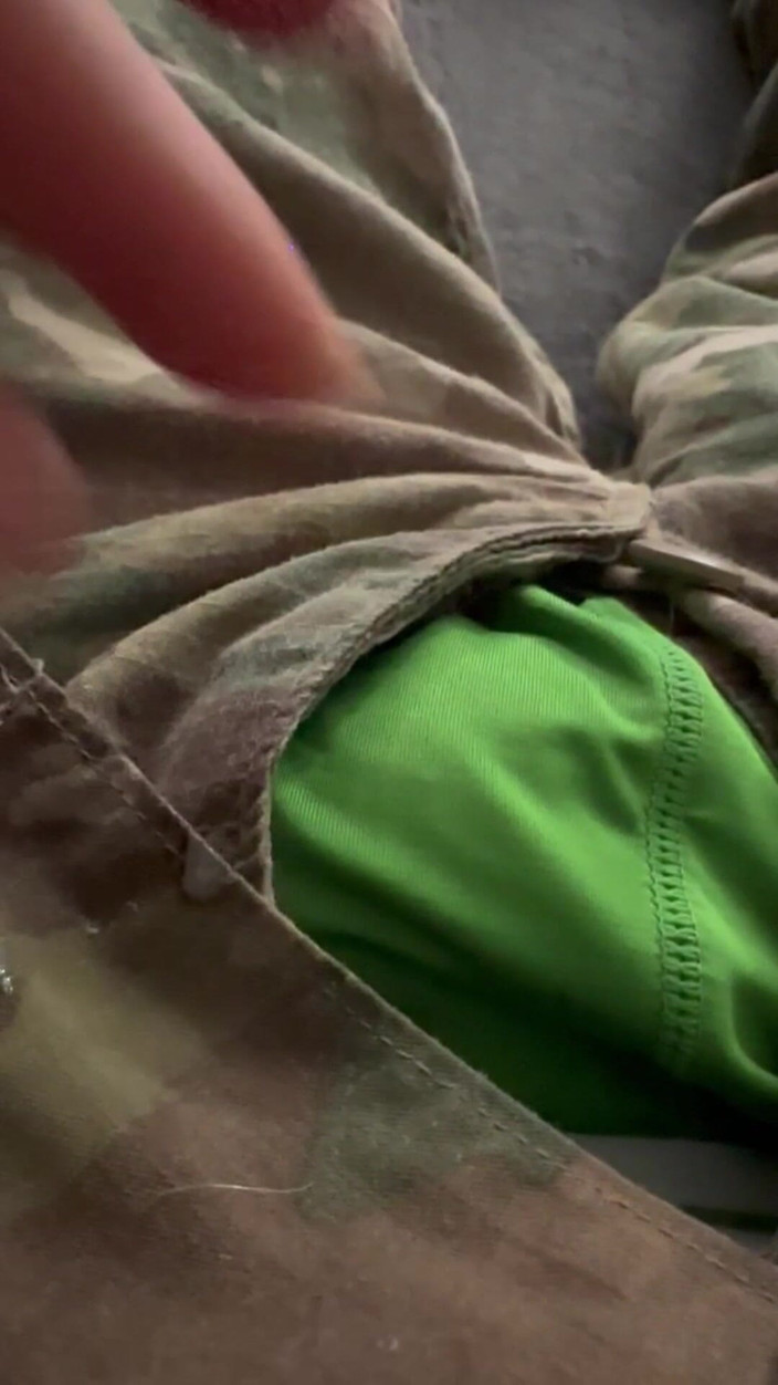 Gay Soldier Stuff: Horny Soldier Jerks off in Uniform Before Work Showing off...
