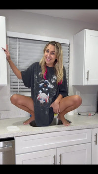 Peeing in My Kitchen Sink Before Bed!!