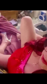 CD Krissy Sweets Czerwona bielizna i seksowne obcasy