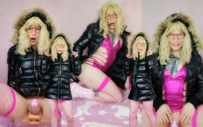 Sissy slut Chantal Sweet: सेक्सी Jolina जैकेट में प्यारी बहिन