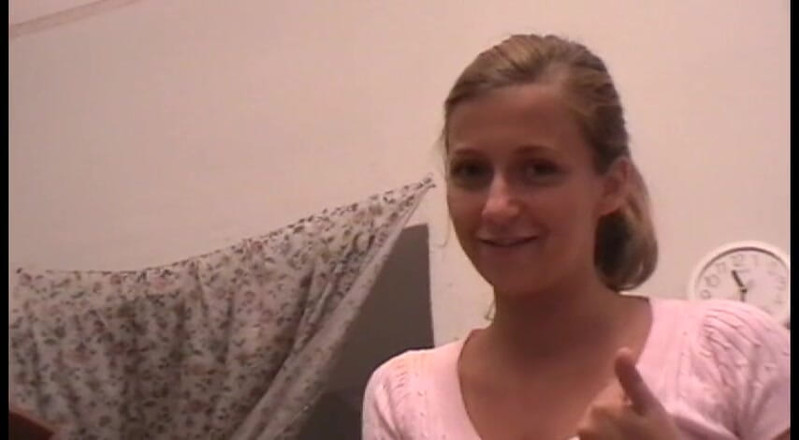 Femdom Austria: Stockinged beauty talking dirty in homemade video
