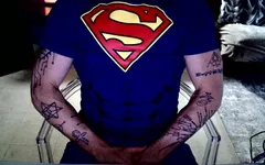 Superman škádlení ptáka