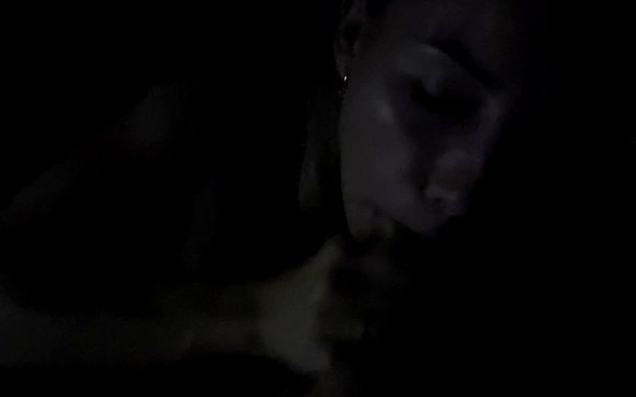 Viky one: Night homemade blowjob with cum in mouth
