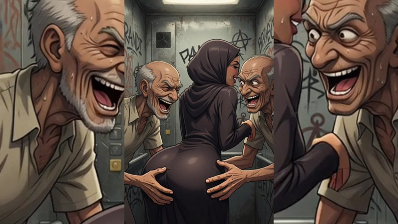 Heaven Gamez: Awek Muslim berhijab dihinakan &amp; dikongkek gangbang oleh kasar hodoh dalam...