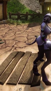 Draenei Futa fickt Draenei Mädchen auf dem wünschenden Brunnen | Warcraft porno-parodie