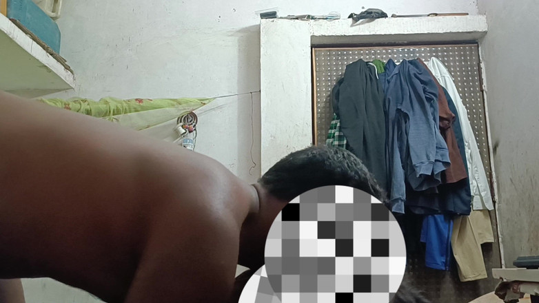 SanskariGirl1: 대학생 여자애가 기름 바르고 엉덩이