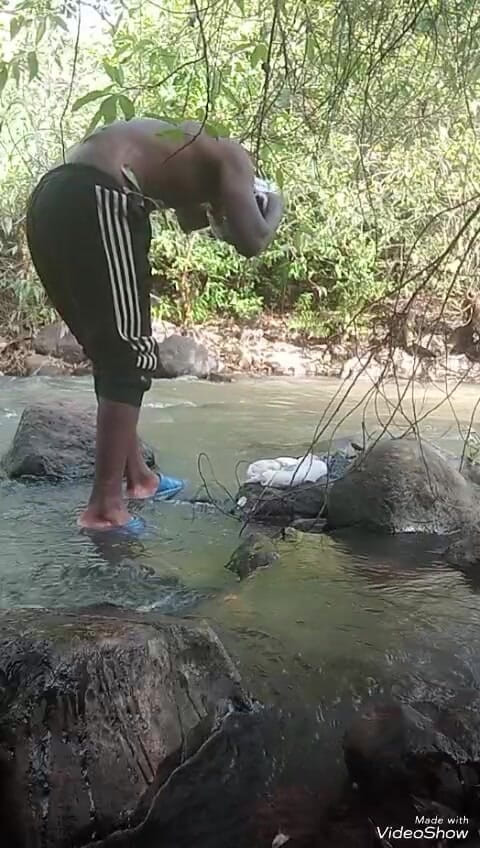 Sexyjayla254: Soapy Masturbation Big Black Dick Cumming Outside Part 1