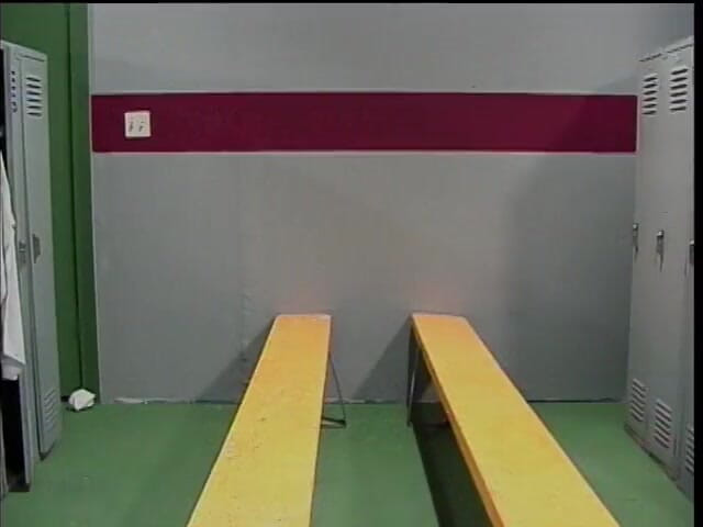 Girl on Girl: Bonus material with ebony lesbian in action in the locker...