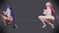 MikuMotion: Bar i Kamiko Chocolate Cream Duo Striptiz