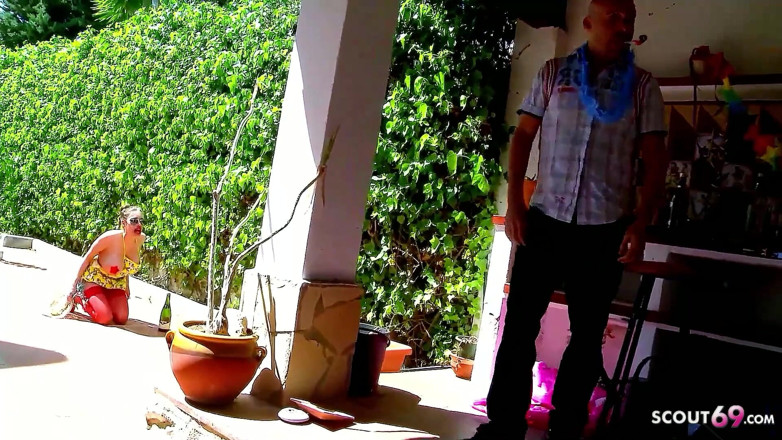 Full porn collection: Skinny teen Clanddi gets fucked hard by stepdad at party