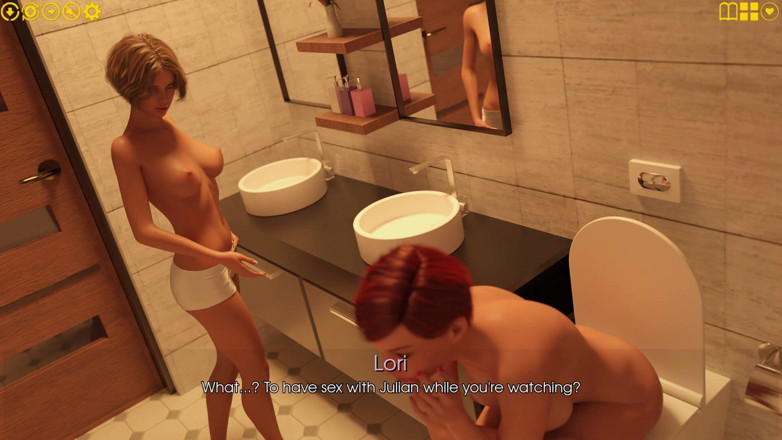 3D Cartoon Porn: My Pleasure 46 - Julian ger axelmassage till Cassandra och naken dusch...