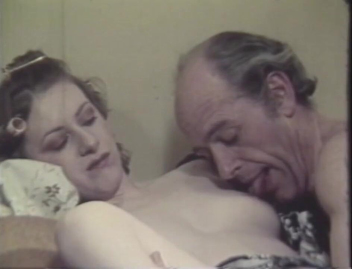 Vintage megastore: Vintage blonde babe fucking an bold old guy