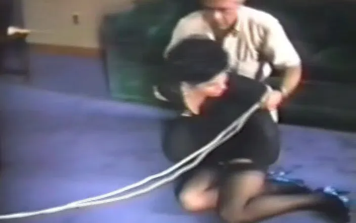 Club of Bondaged Babes: Bondage Subject in Stockings Got Tied up by Master